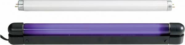 Set tube UV Eurolite 60cm Slim UV & weiß 35 mm  18 W