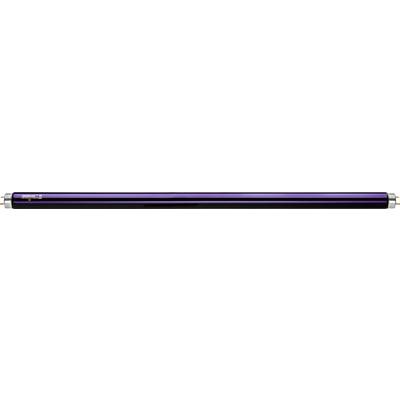 Un conteneur de pression cylindrique violet et noir avec une signature de bande dorée.