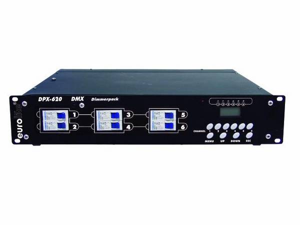 Eurolite DPX-620 variateur DMX 6 canaux
