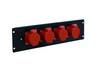 Eurolite PDM 3U-4CEE 16A/5-polig répartiteur de courant 19 pouces x4 3 UH