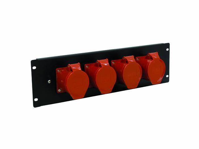 Eurolite PDM 3U-4CEE 32A/5-polig répartiteur de courant 19 pouces x4 3 UH
