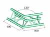 Traverse 3 points coin 120 ° Alutruss DECOLOCK DQ3-PAC22
