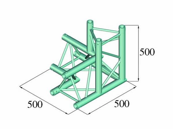 Traverse 3 points coin 3 directions 90 ° Alutruss TRILOCK 6082AL-34