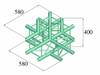 Traverse 4 points coin 5 directions 90 ° Alutruss DECOLOCK DQ4-PAT51