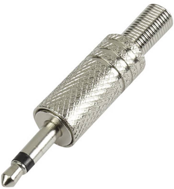 Jack 3.5 mm mâle, droit TRU COMPONENTS 1572331 Nombre de pôles: 2 mono argent 1 pc(s)