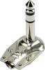 Jack 6.35 mm mâle, coudé TRU COMPONENTS 1572333 Nombre de pôles: 3 stéréo argent 1 pc(s)