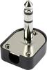 Jack 6.35 mm mâle, coudé TRU COMPONENTS 595208 Nombre de pôles: 3 stéréo noir 1 pc(s)