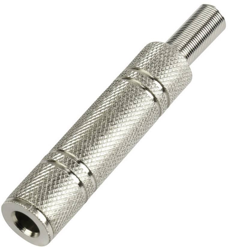 Jack 6.35 mm femelle, droit TRU COMPONENTS 595219 Nombre de pôles: 2 mono argent 1 pc(s)
