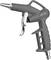 Pistolet à air comprimé avec poignée ergonomique et détente argentée, fabriqué par AEROTEC. Utilisé pour les travaux de nettoyage et de soufflage.