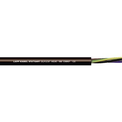 LAPP ÖLFLEX® HEAT 180 EWKF Câble pour hautes températures 4 G 1.50 mm² noir 465133-1 Marchandise vendue au mètre