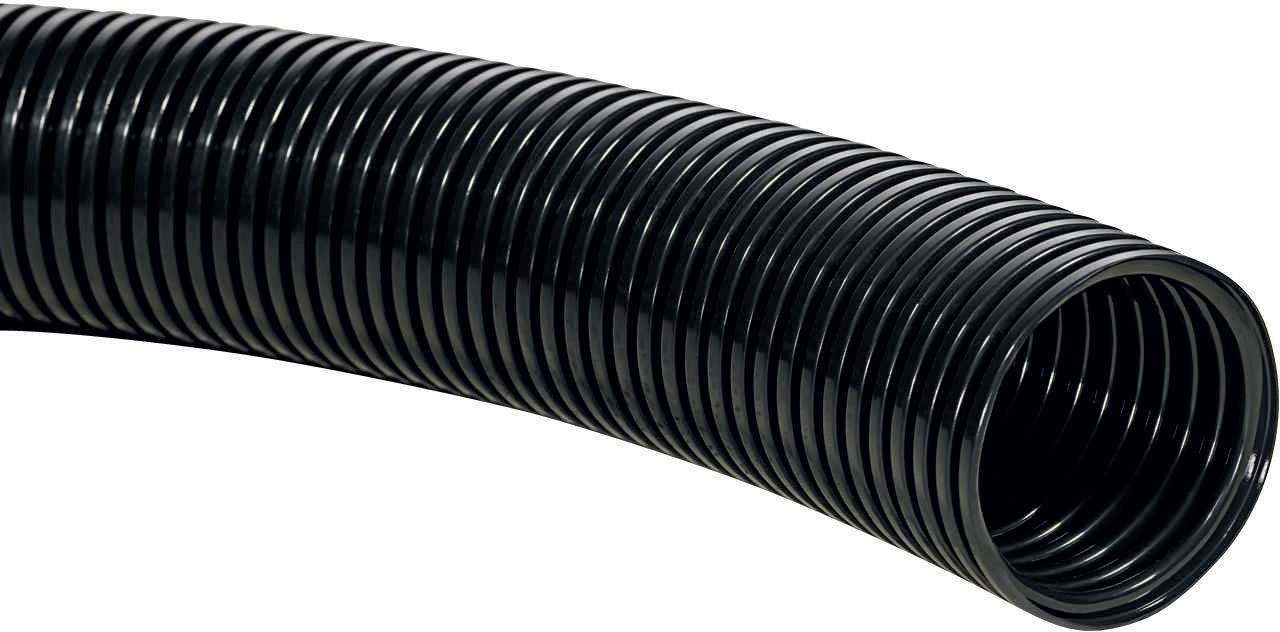 HellermannTyton 166-11908 HG-PP34 Gaine annelée noir 28.10 mm Marchandise vendue au mètre