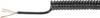 Câble spiralé Baude 51435U 300 mm / 1200 mm 5 x 0.14 mm² noir 1 pc(s)