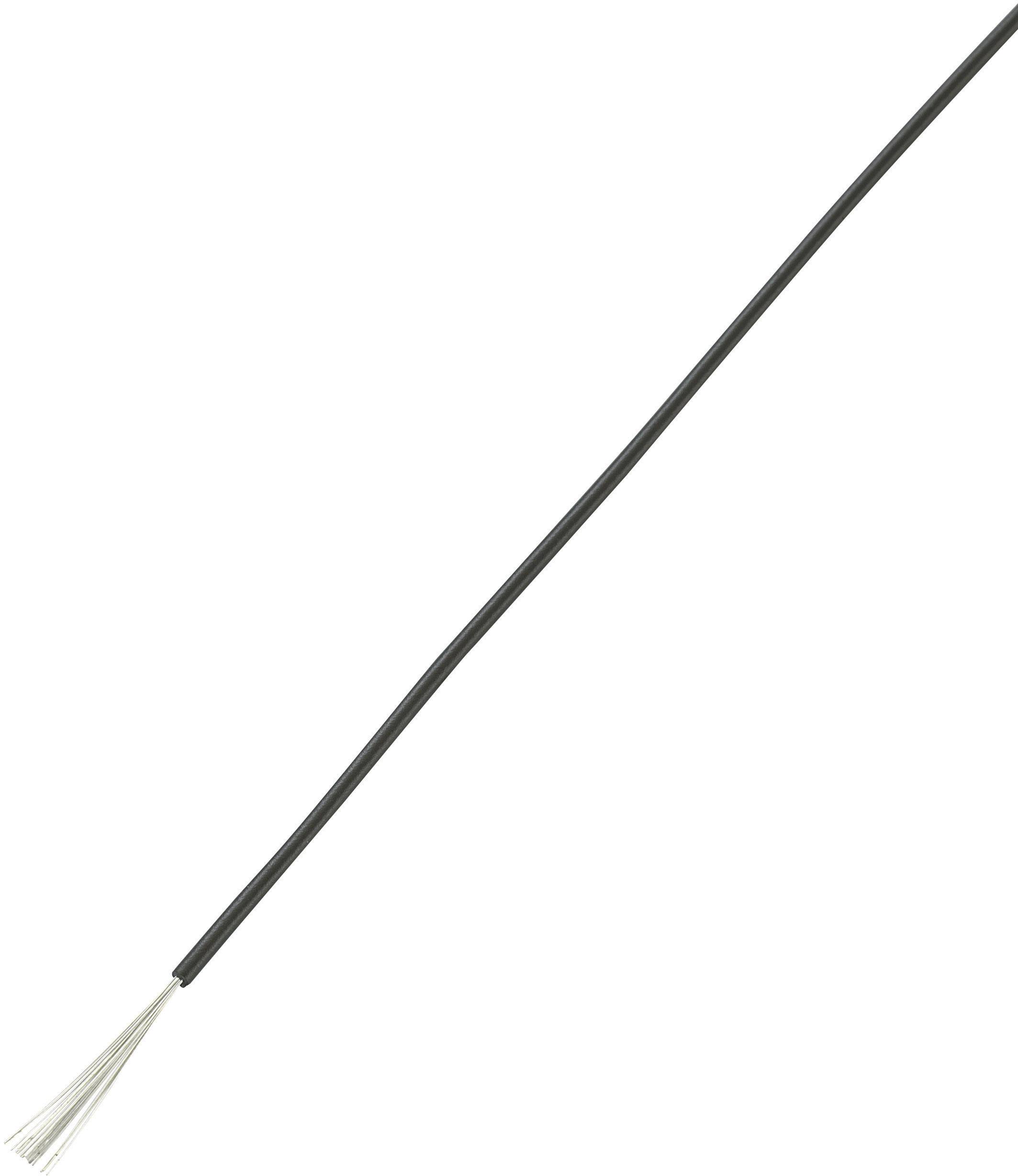 TRU COMPONENTS 1565233 Fil de câblage LiY 1 x 1 mm² noir 25 m