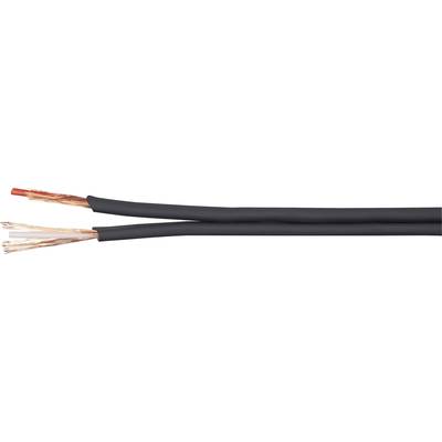BKL Electronic 1106001 Câble audio  2 x 0.14 mm² noir Marchandise vendue au mètre