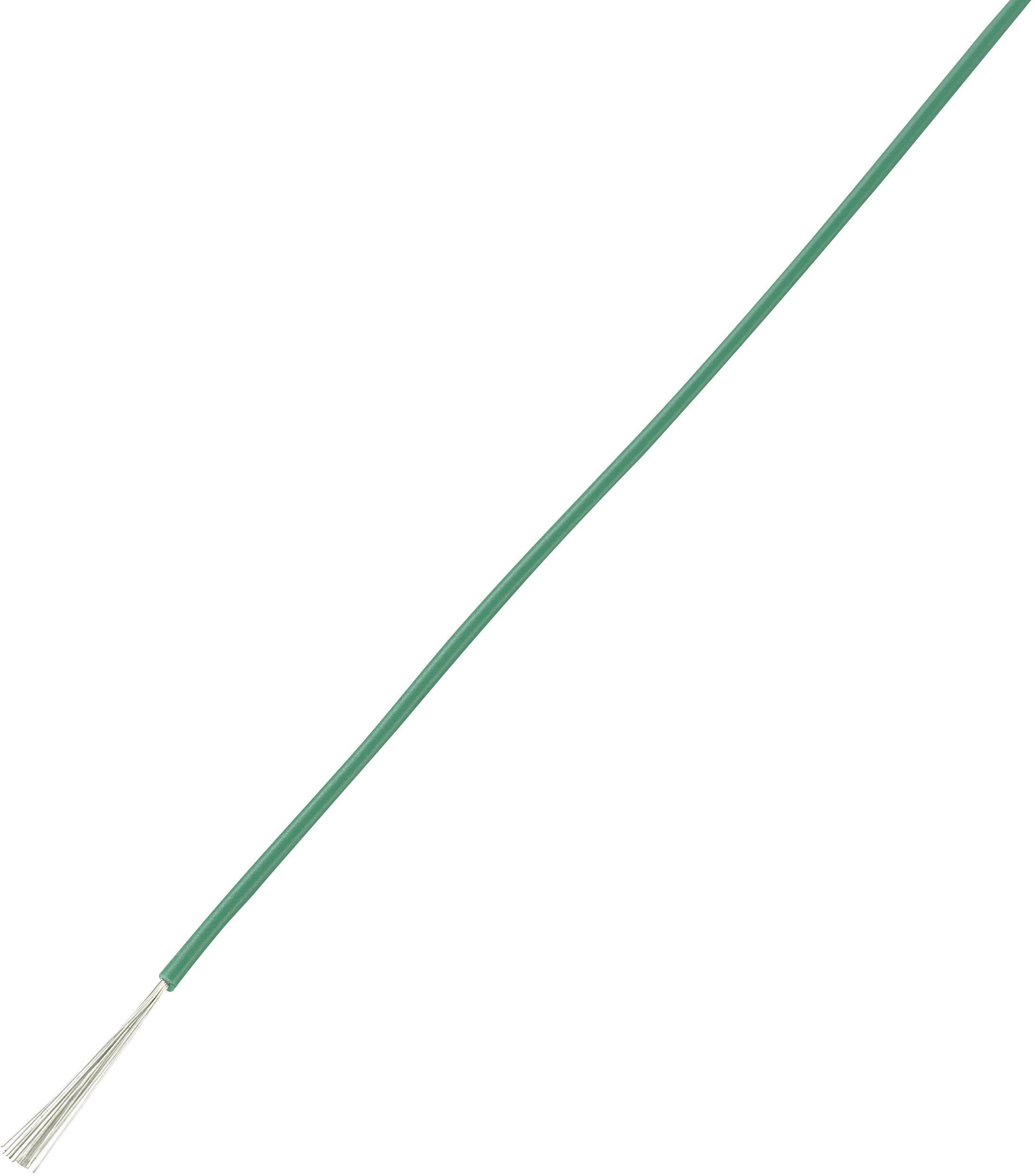 TRU COMPONENTS 1570694 Fil de câblage LiY 1 x 0.14 mm² vert 25 m