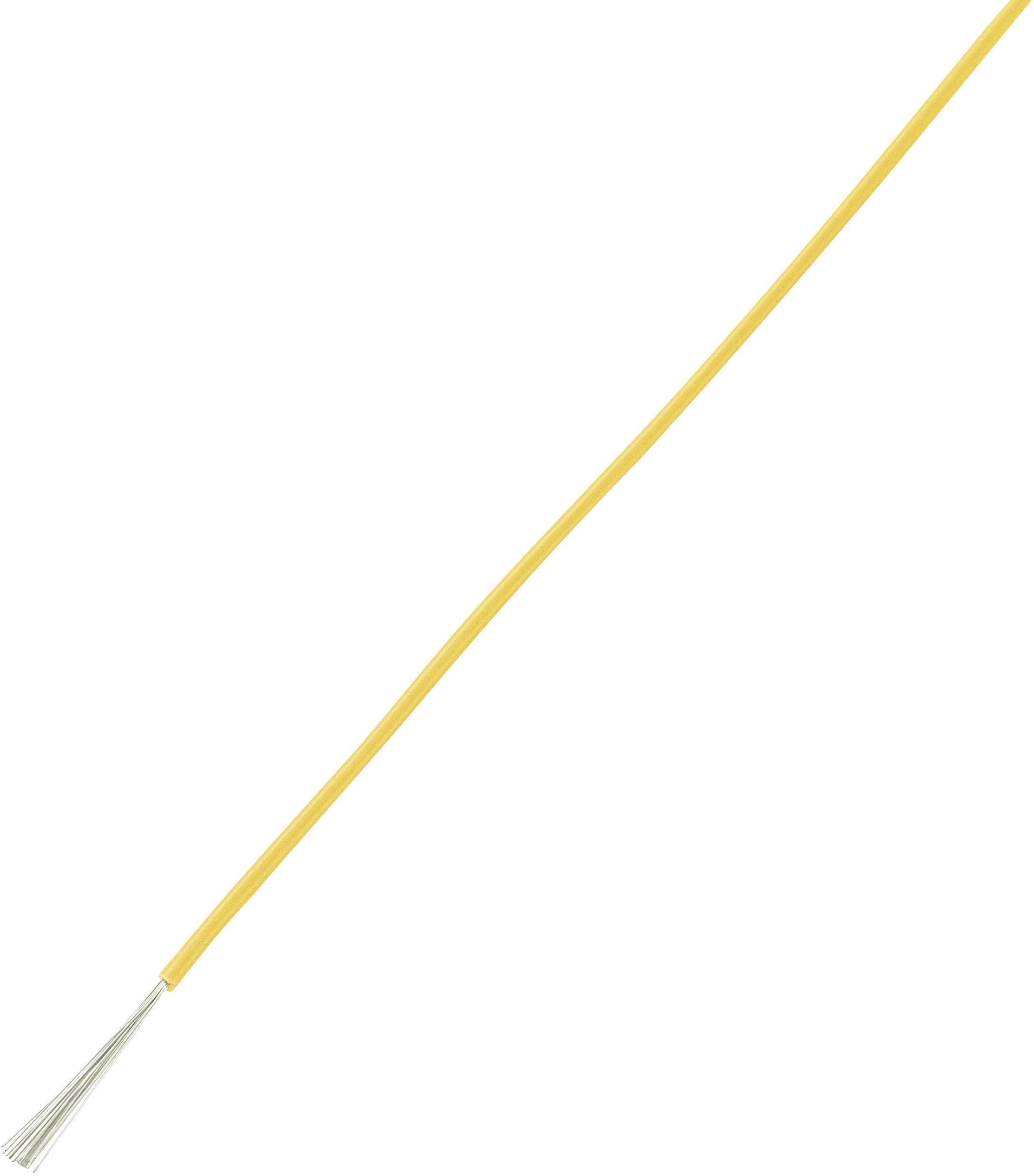 TRU COMPONENTS 1570176 Fil de câblage LiY 1 x 1 mm² jaune 10 m