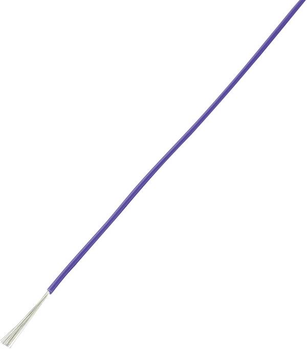 TRU COMPONENTS 1566834 Fil de câblage LiY 1 x 0.14 mm² violet 10 m