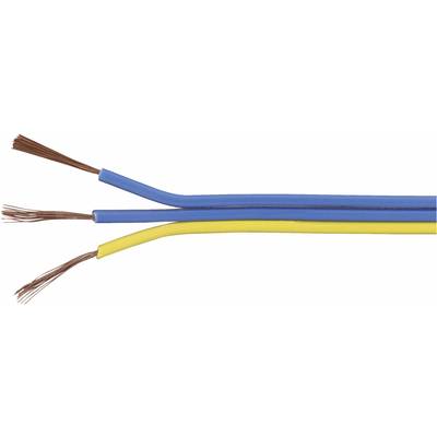 Fil de câblage  TRU COMPONENTS FBC 1567055 3 x 0.14 mm² bleu, jaune 25 m