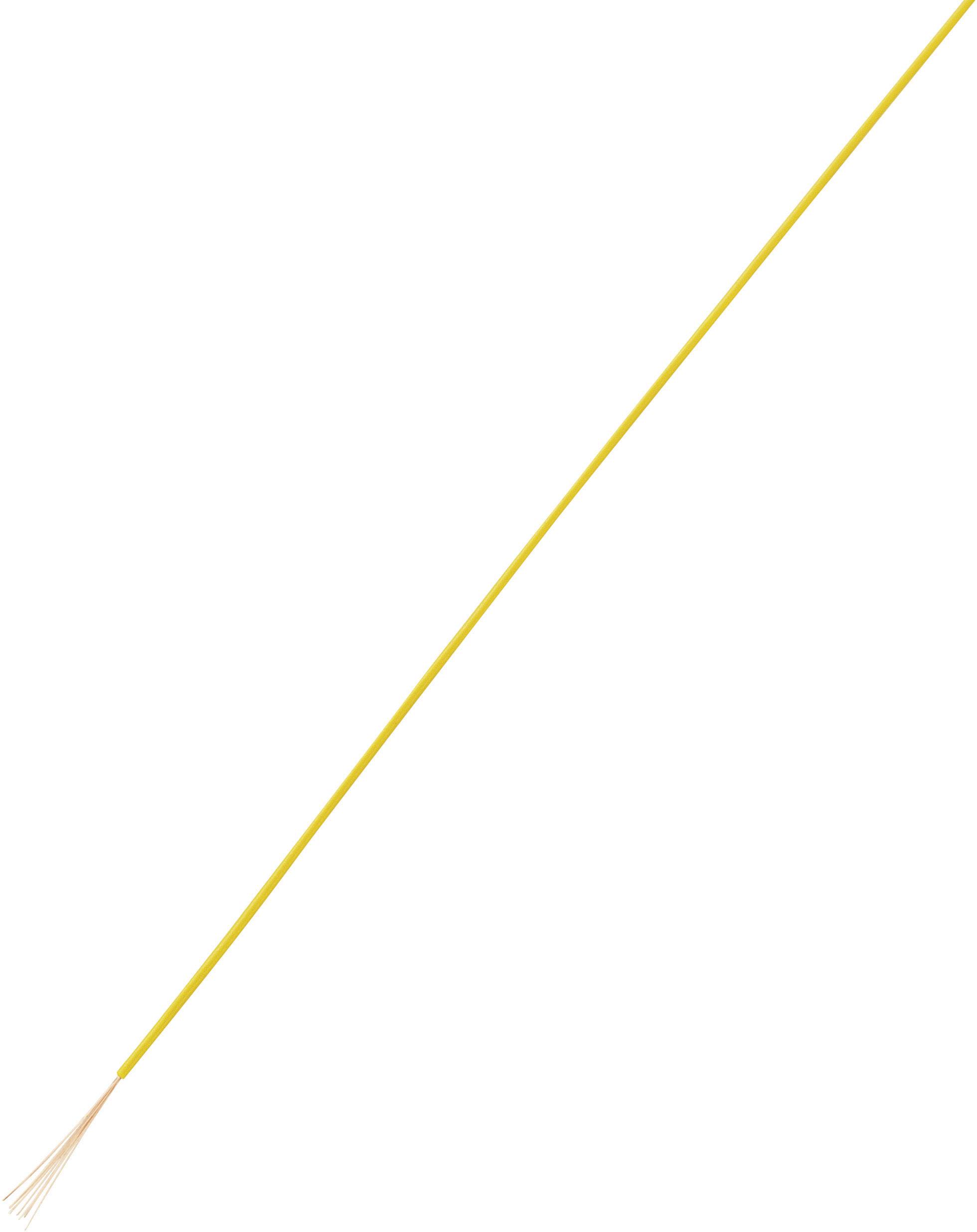 TRU COMPONENTS 1567777 Fil de câblage LiFY 1 x 0.05 mm² jaune 25 m