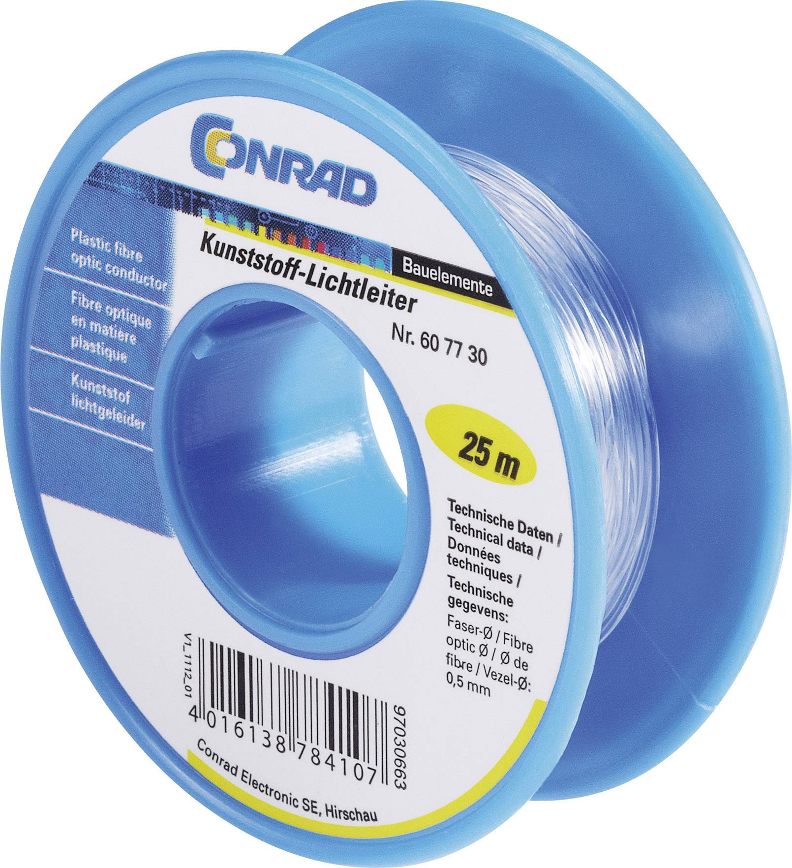 Fibre optique plastique  Nombre de fibres: 1 Simplex  -0