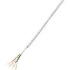 TRU COMPONENTS 1564537 Câble d'alarme LiYY 8 x 0.22 mm² blanc 50 m