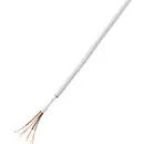 TRU COMPONENTS 1564537 Câble d'alarme LiYY 8 x 0.22 mm² blanc 50 m