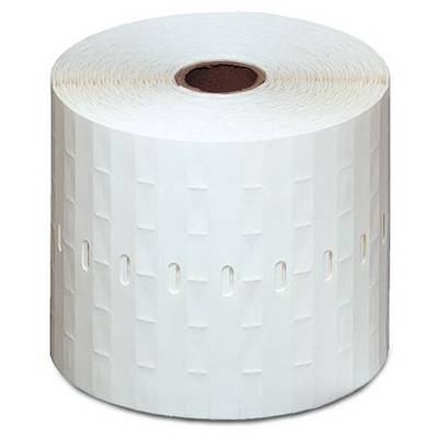 Un grand rouleau de papier toilette blanc avec un motif en relief.