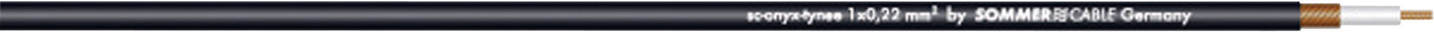 Sommer Cable 300-0031 Câble pour instruments 1 x 0.22 mm² noir Marchandise vendue au mètre
