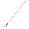 TRU COMPONENTS 1570252 Câble d'alarme LiYY 4 x 0.14 mm² blanc 50 m