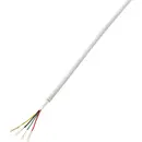 TRU COMPONENTS 1570252 Câble d'alarme LiYY 4 x 0.14 mm² blanc 50 m