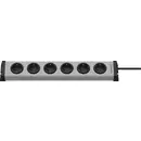 Multiprise x6 Ehmann VARIO LINEA 0200x00062301 IP20 gris, noir