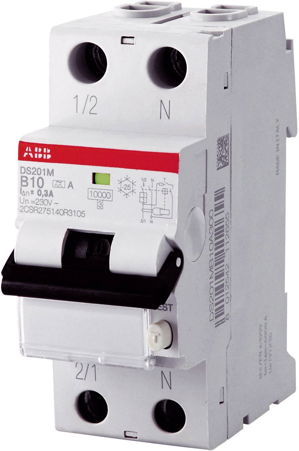 ABB 2CSR255180R1165 RCCB 16A 0.03A 230V Short Circuit & Overload P...