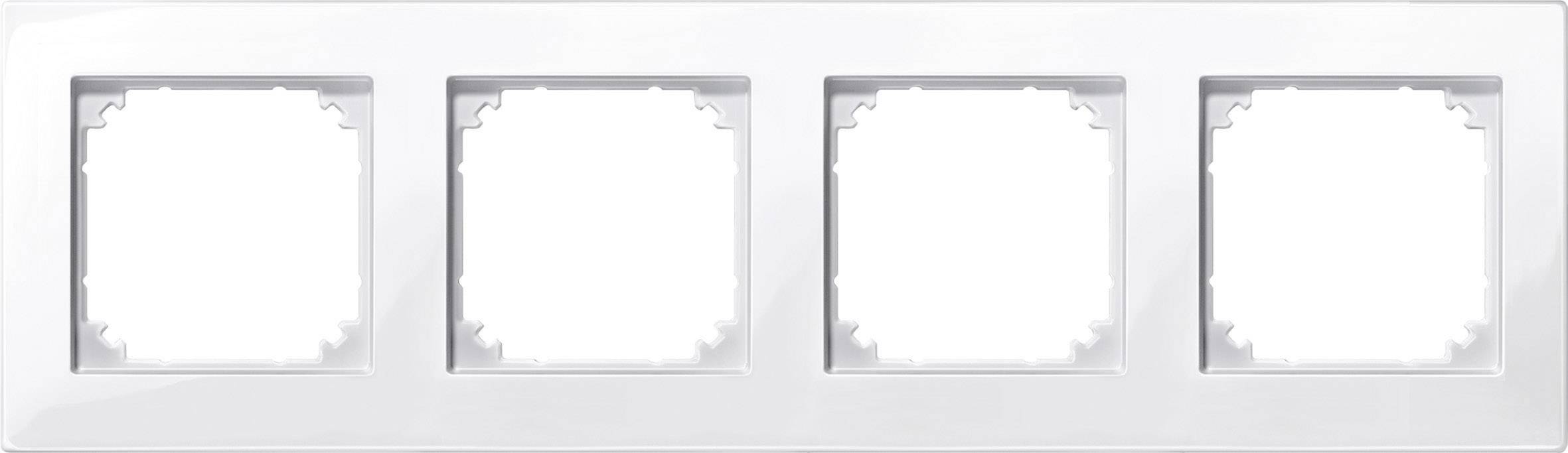 Merten x4 Cadre Cache M-Plan blanc polaire brillant 515419 1 pc(s)