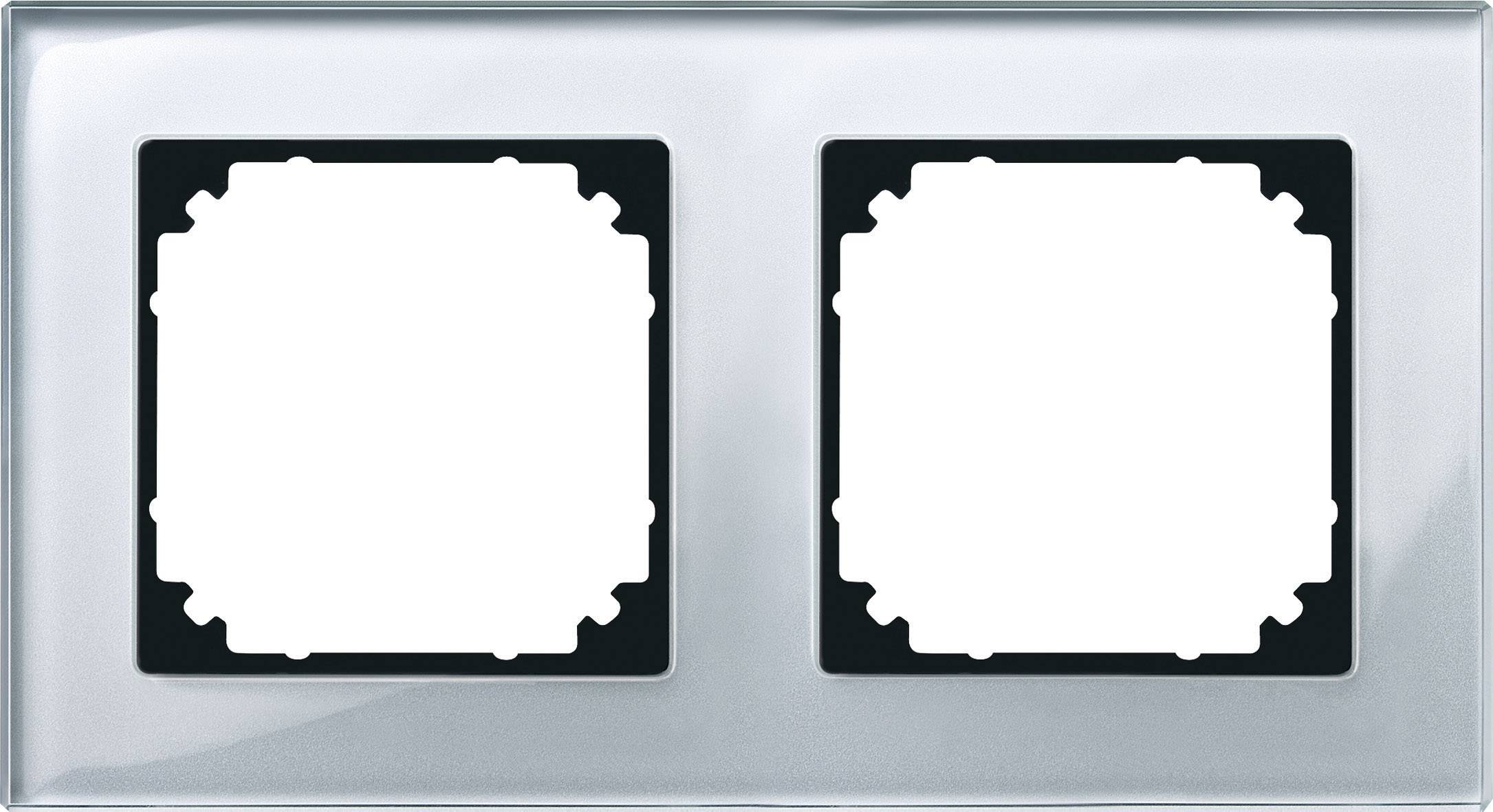 Merten x2 Cadre Cache M-Plan, System M argent 489260 1 pc(s)