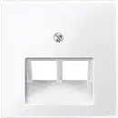 Prise réseau Merten 296119 System M, 1-M, M-Smart, M-Plan, M-Creativ blanc polaire brillant
