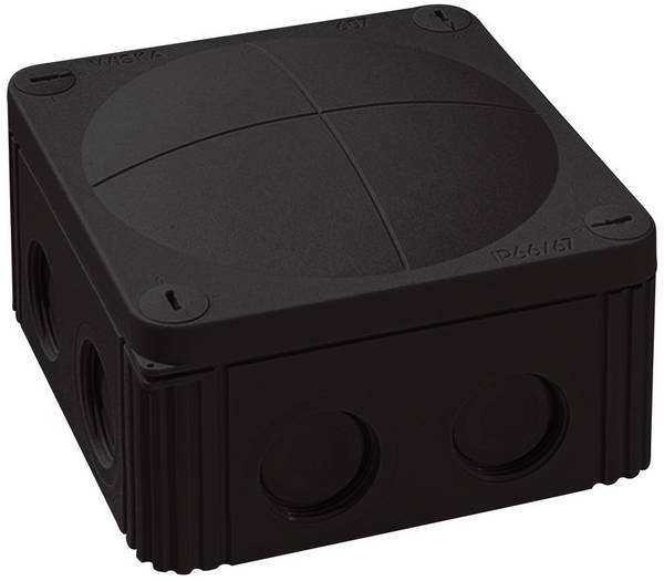 Boîte de dérivation Wiska 10060648 (L x l x H) 110 x 110 x 66 mm noir IP66/IP67