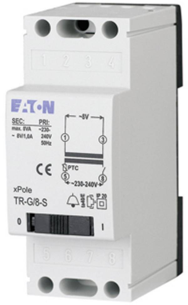 Eaton 272483 Transformateur de sonnette 4 V/AC, 8 V/AC, 12 V/AC 2 A