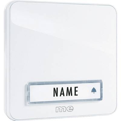 Plaque de sonnette simple m-e modern-electronics KTA-1 W blanc 12 V/1 A
