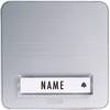 Plaque de sonnette simple m-e modern-electronics KTA-1 A/S argent 12 V/1 A