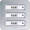 Plaque de sonnette x3 m-e modern-electronics KTA-3 A/S argent 12 V/1 A