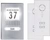 Set complet d'Interphone filaire 1 foyer m-e modern-electronics ADV 112 WW acier inoxydable, blanc
