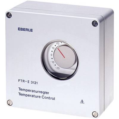 Un régulateur de température de la marque Eberle avec un affichage analogique réglé sur 10 degrés Celsius.