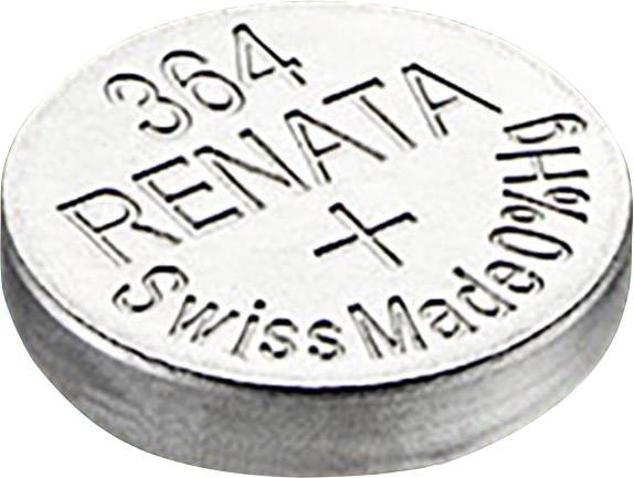 Pile bouton 364 oxyde d'argent Renata 19 mAh 1.55 V 1 pc(s