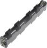 Goobay;12475;Support de pile;6X LR6 (AA);raccordement par empreinte pile 9V;(L x l x H) 158 x 25.8 x 16.8 mm