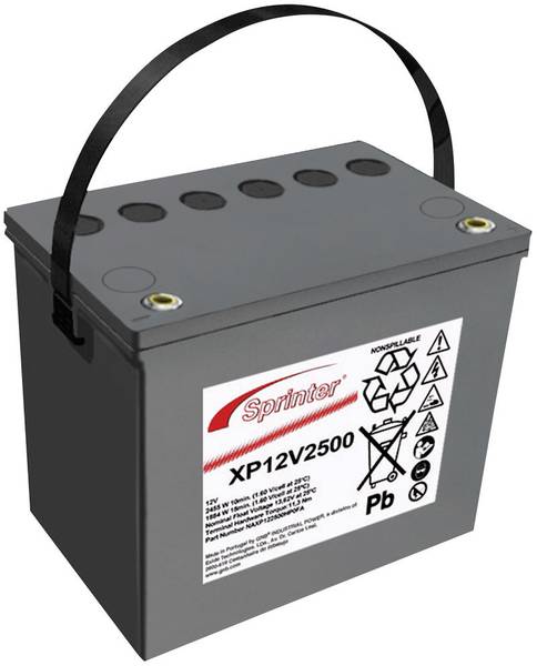Batterie au plomb 12 V 69.5 Ah GNB Sprinter XP12V2500 plomb (AGM) (l x ...