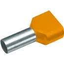 Embout double d'extrémité de câble Vogt Verbindungstechnik 460108D 0.5 mm² x 8 mm partiellement isolé orange 100 pc(s)