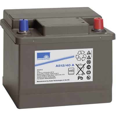 Batterie au plomb 12 V 40 Ah GNB Sonnenschein A512/40 A plomb-gel (l x H x P) 210 x 175 x 175 mm pôle conique sans entre