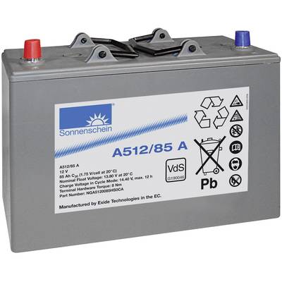 Batterie au plomb 12 V 85 Ah GNB Sonnenschein A512/85 A plomb-gel (l x H x P) 330 x 236 x 171 mm pôle conique sans entre
