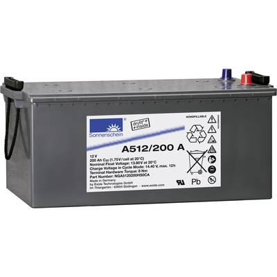 Batterie au plomb 12 V 200 Ah GNB Sonnenschein A512/200 A plomb-gel (l x H x P) 518 x 238 x 274 mm pôle conique sans ent