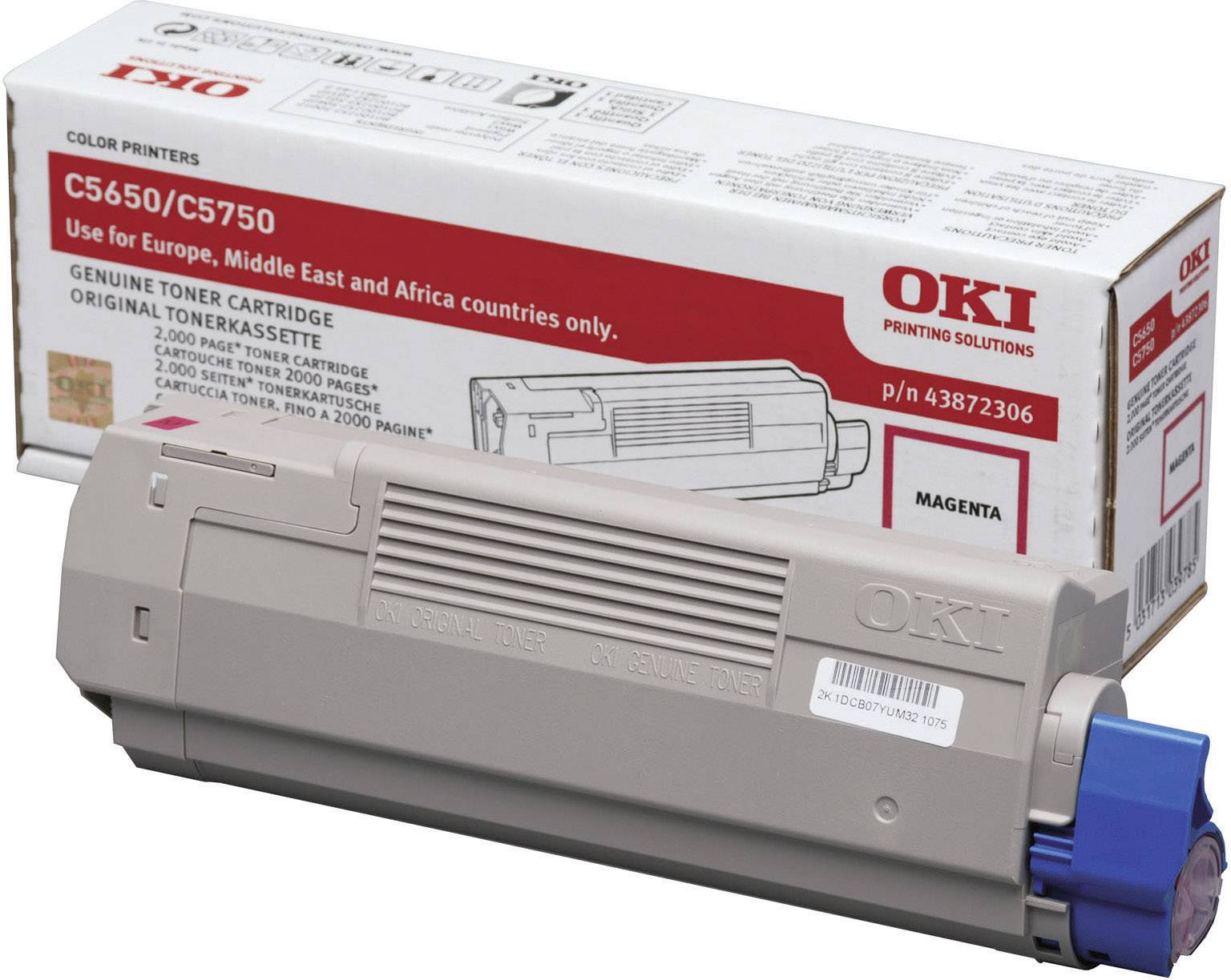 OKI C5650, C5750 cartouche de toner magenta capacité standard 2.000 pages pack de 1-0